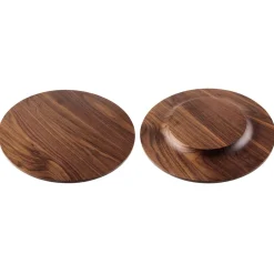 Holzteller Holz Giano Walnuss Kaheku Durchmesser 35 cm