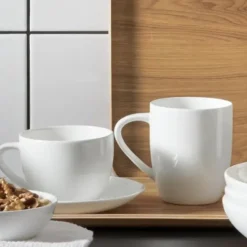 Kaffeebecher mit Henkel ASA à table weiß 350 ml
