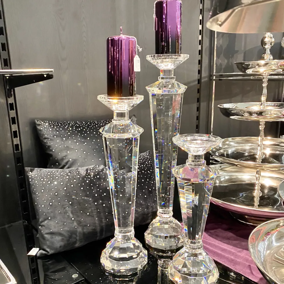 Kaheku Kerzenständer Kristallglas Alto