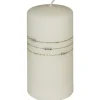 Kaheku Kerzen Stumpenkerzen 4er-Set Kolia cremeweiß 14×7 cm