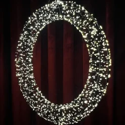 Kaheku LED Lichterkranz Castella Outdoor Ø 45/60 cm – Warmweißer Leuchtkranz