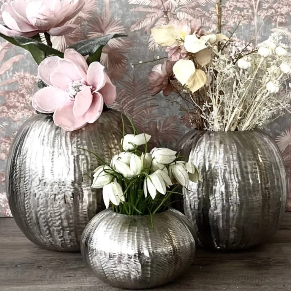 Kaheku Vase silber Corbara