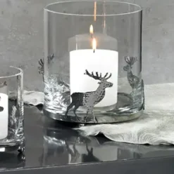 Kaheku Windlicht Glas Hirsch Minta