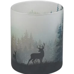 Kaheku Windlicht Glas satiniert Rinaldi Wald