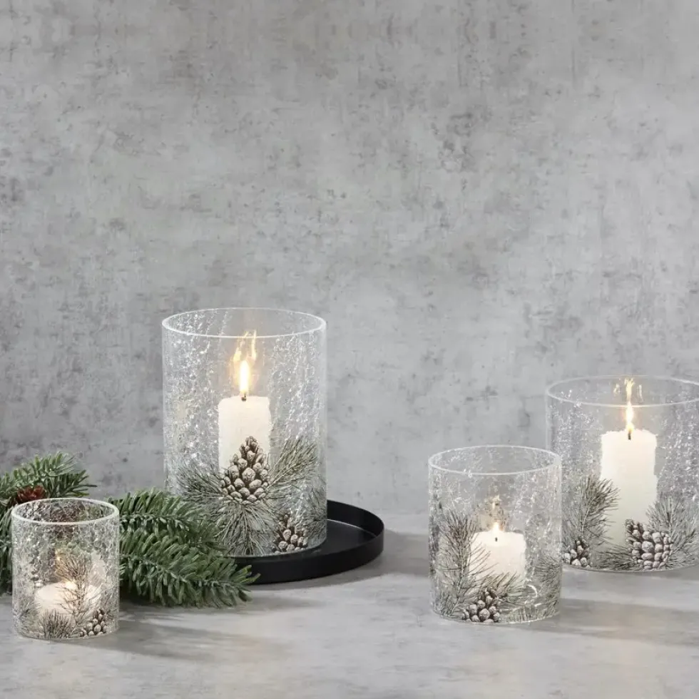 Kaheku Windlicht Glas Torla Zapfen