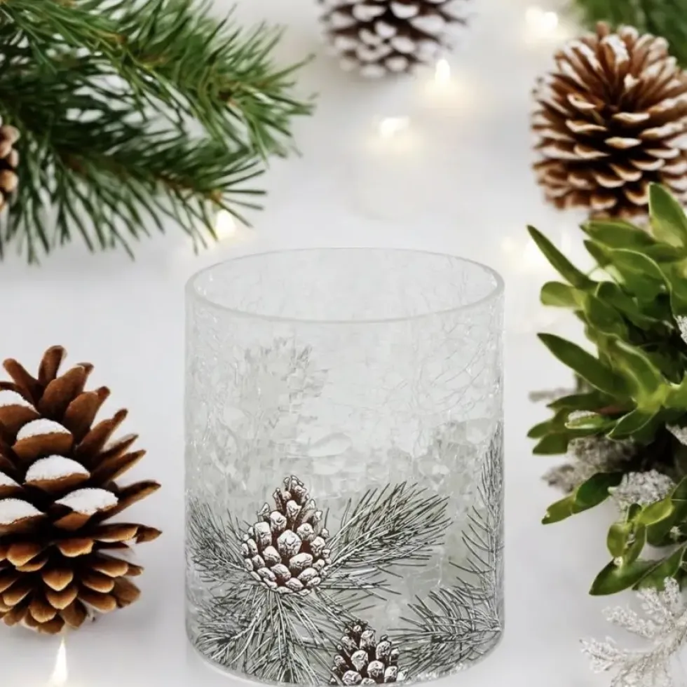 Kaheku Windlicht Glas Torla Zapfen
