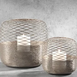 Kaheku Windlicht groß Fia gold