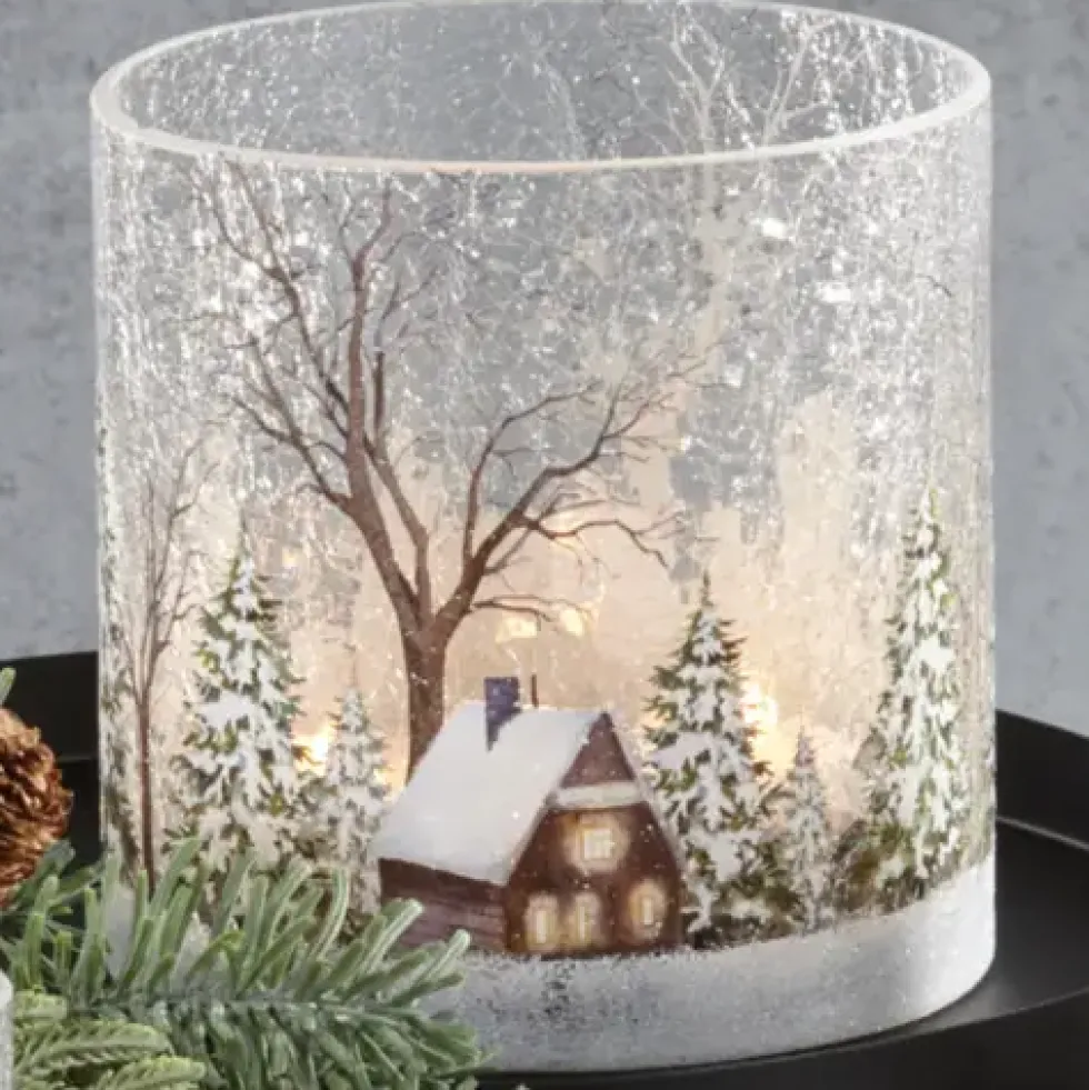 Kaheku Windlicht Weihnachten FARGO HAUS Höhe 20 cm