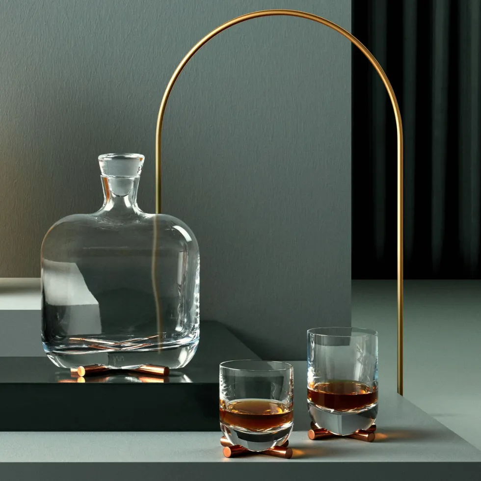 Karaffe Whiskykaraffe Kristallglas NUDE GLASS CAMP 1,5 l