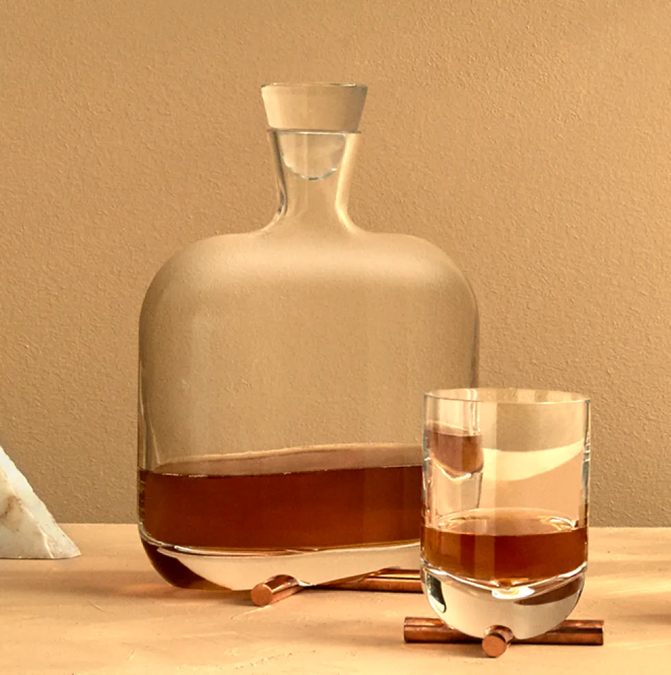 Karaffe Whiskykaraffe Kristallglas NUDE GLASS CAMP 1,5 l