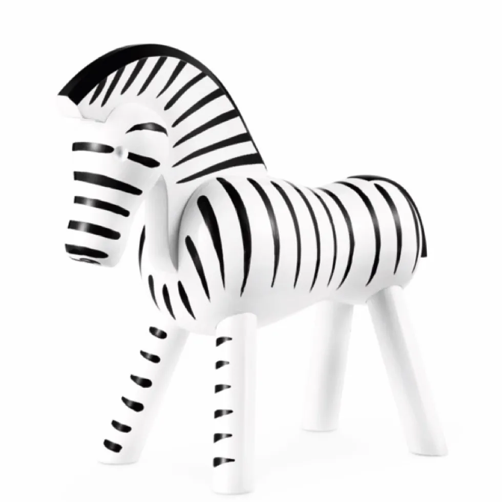 Kay Bojesen Zebra schwarz weiß Höhe 14 cm