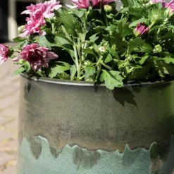 Keramik Blumentopf 3er Set Anouk grün