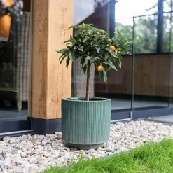 Keramik Blumentopf 3er Set Iona türkis