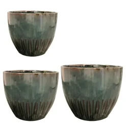 Keramik Blumentopf ocean Dyon 3er Set