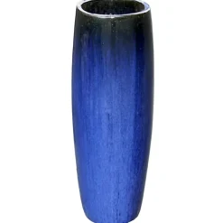 Keramik Bodenvase groß blau Höhe 103 cm