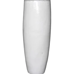 Keramik Bodenvase groß weiß Höhe 103 cm