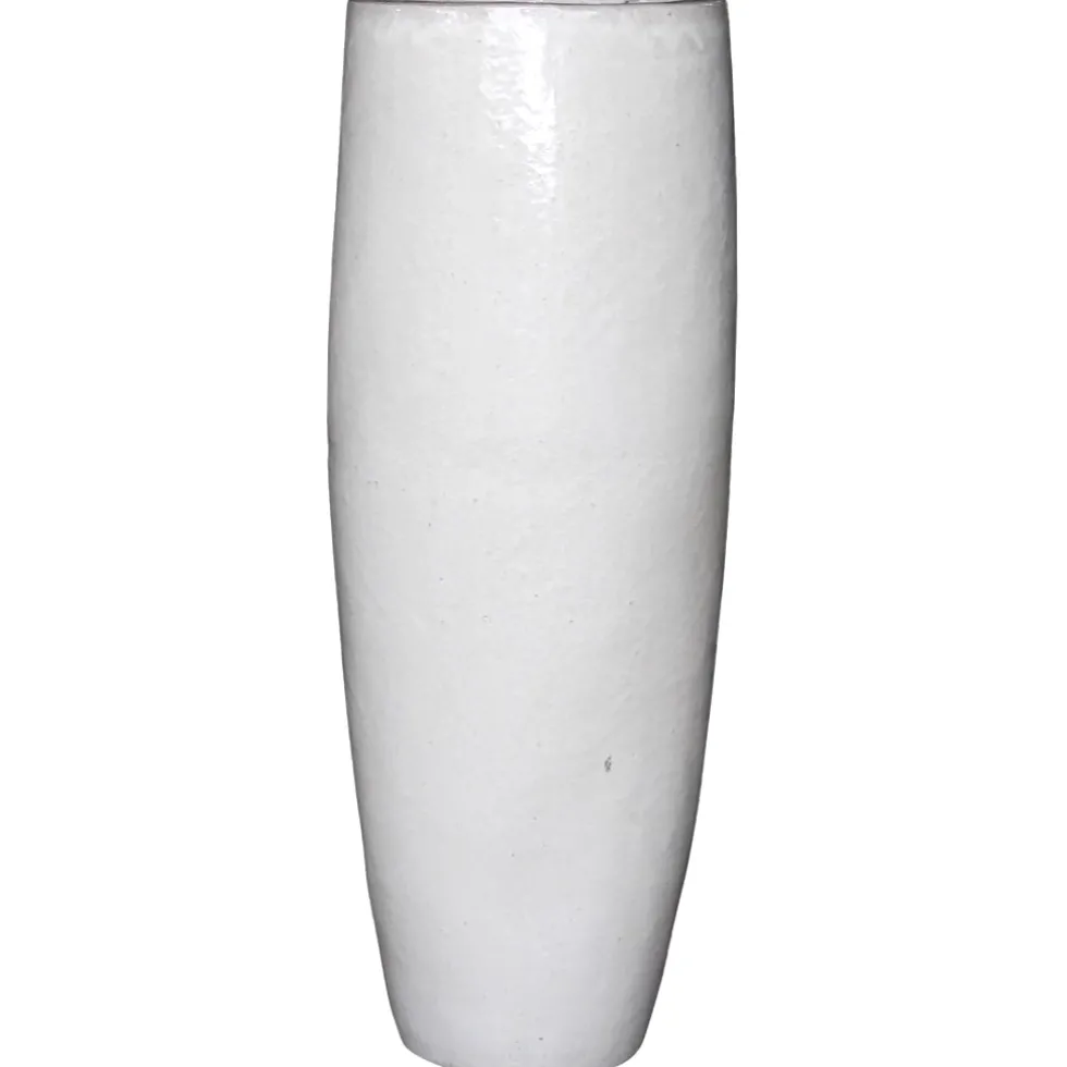 Keramik Bodenvase groß weiß Höhe 103 cm