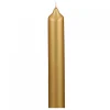 Kerze 4er Set Stabkerze gold metallic 25×3 cm