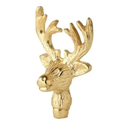 Kerzenpin Elch gold Edzard 3er Set Höhe 6 cm
