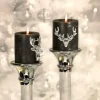 Kerzenpin Elch silber Edzard 3er Set
