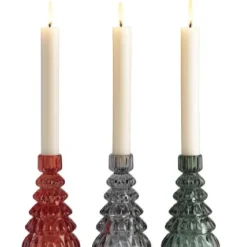 Kerzenständer Kerzenhalter Jacquard TANNE GiftCompany Höhe 13 cm