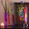 Kerzenständer Kristallglas DIOPTRICS GiftCompany rund lila