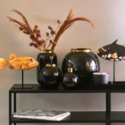 Kerzenständer Saigon schwarz gold
