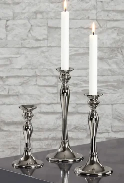 Kerzenständer silber Lopez Kaheku Höhe 26 cm