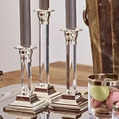 Kerzenständer silber VANESSA Edzard H 23 cm