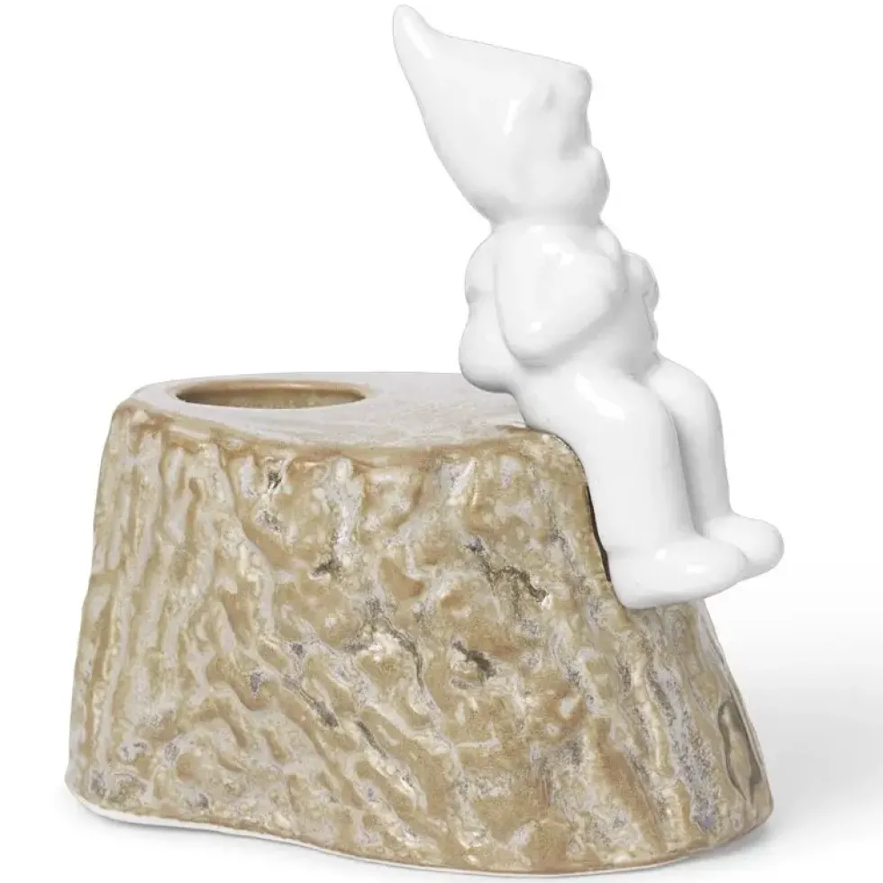 Kerzenständer Weihnachten Porzellan Christmas Trip Kähler H 9 cm
