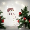 Kerzenständer Weihnachten Schneemann Hammershoi H 10 cm
