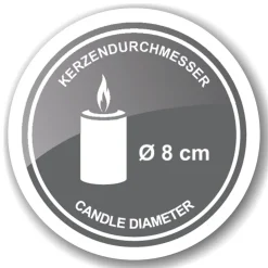 Kerzenteller 2er Set Sanremo Edzard vernickelt