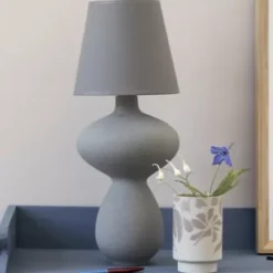 Kähler Balustre Tischlampe anthrazit Höhe 44 cm