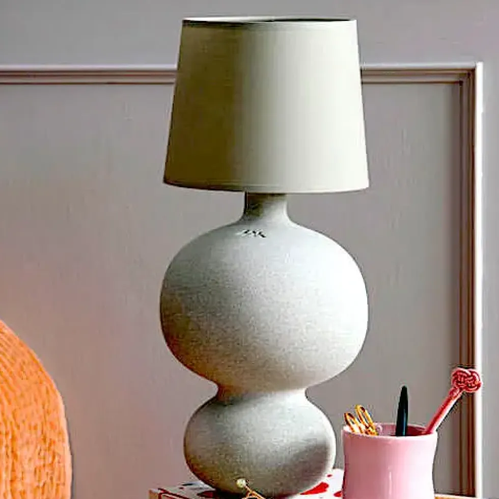 Kähler Balustre Tischlampe grün Höhe 47 cm
