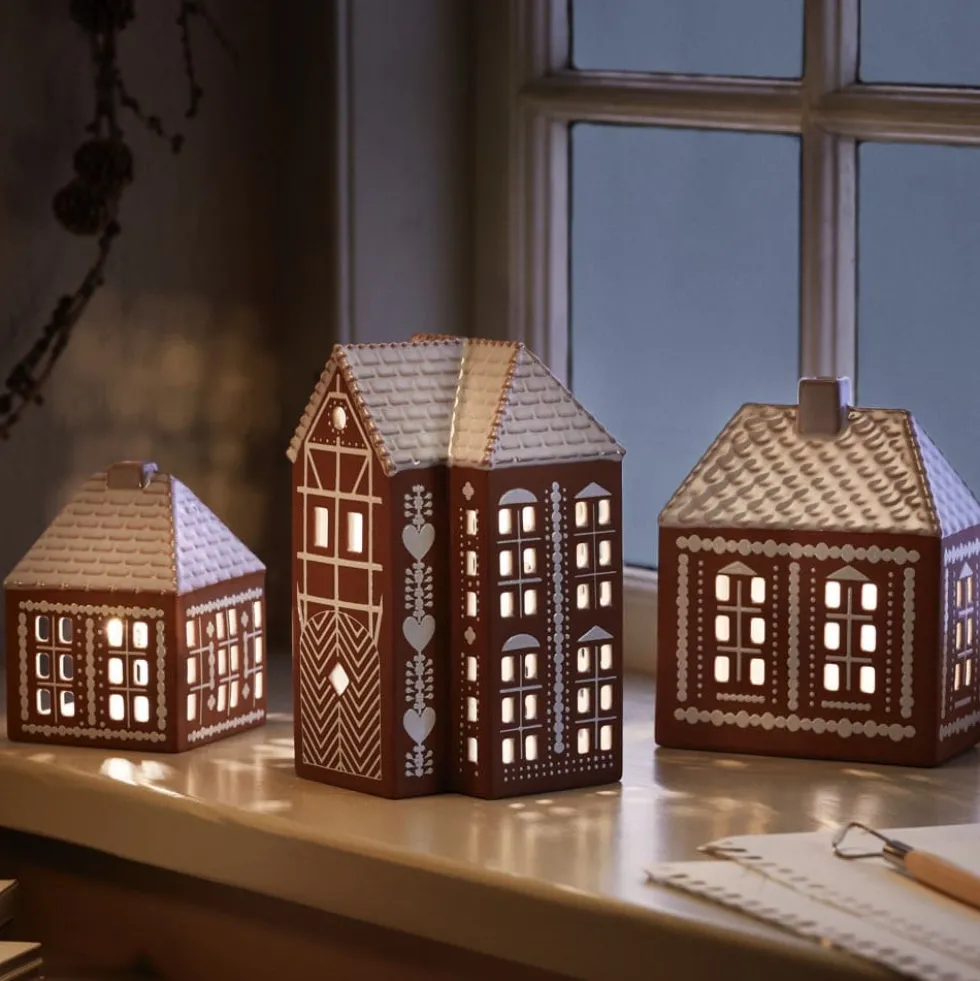 Kähler Lichthaus GINGERBREAD Höhe 17 cm