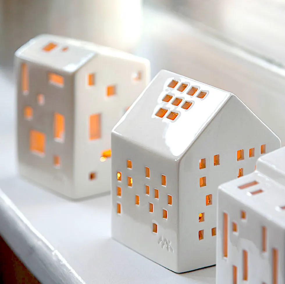 Kähler Lichthaus Keramik CLASSIC Urbania H 9 cm