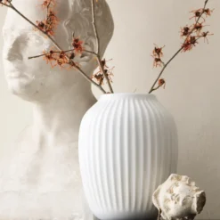 Kähler Vase Hammershoi weiß Höhe 25 cm