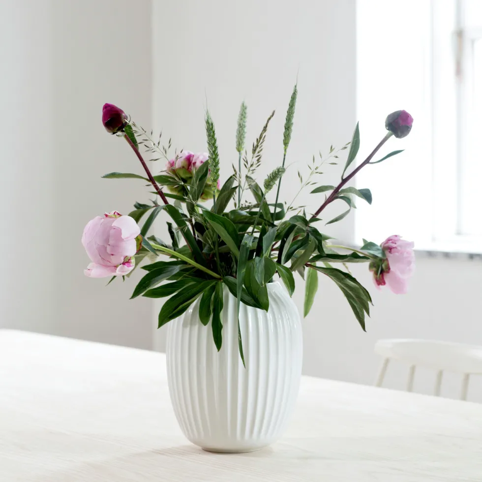 Kähler Vase Hammershoi weiß Höhe 20 cm