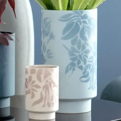 Kähler Vase Kabell taubenblau