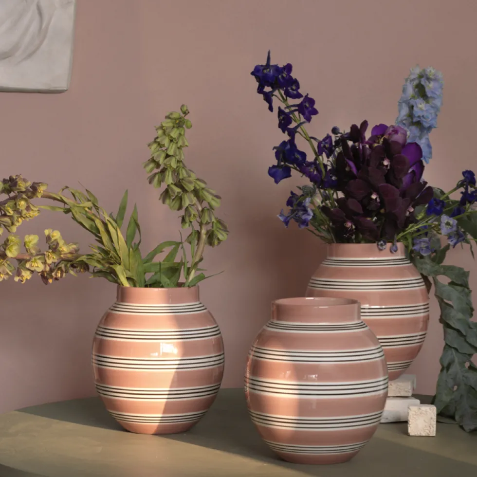 Kähler Vase Omaggio nuovo dusty rosa Höhe 20 cm