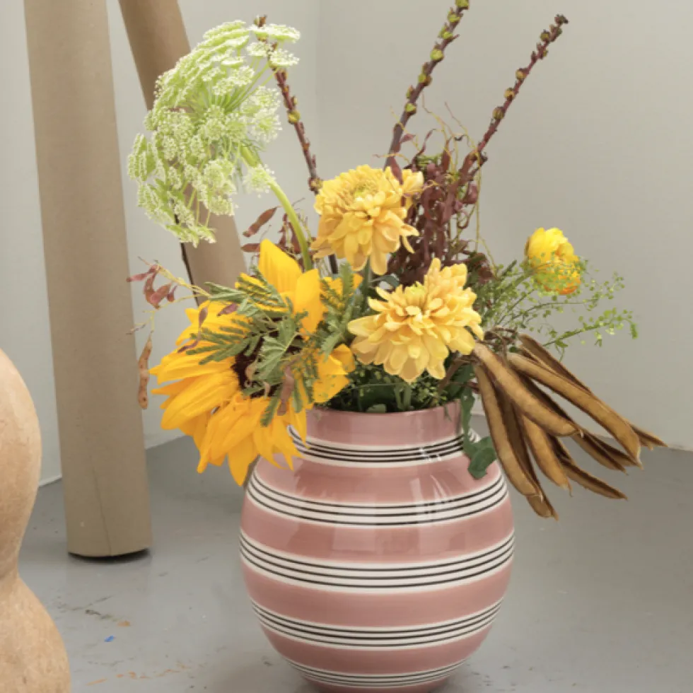 Kähler Vase Omaggio nuovo dusty rosa Höhe 20 cm