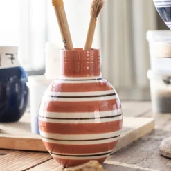 Kähler Vase Omaggio nuovo NUOVO terracotta Höhe 14 cm