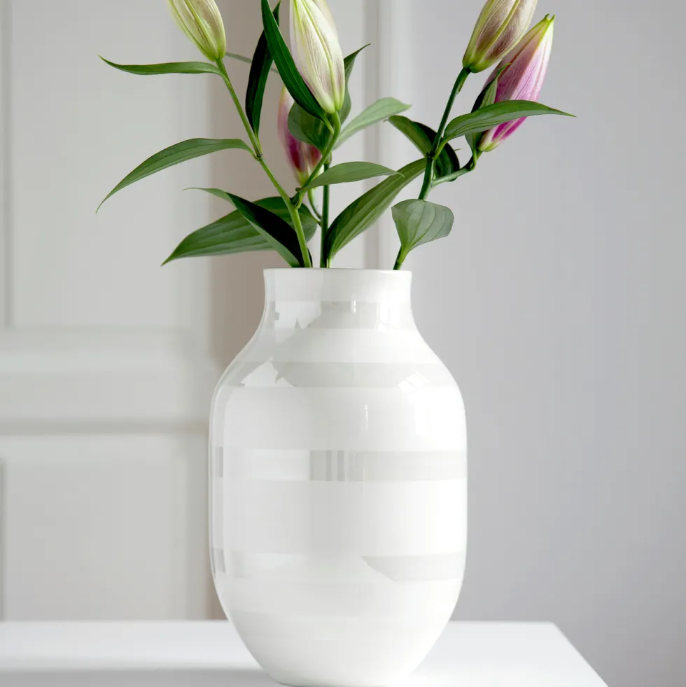 Kähler Vase Omaggio pearl Höhe 20 cm