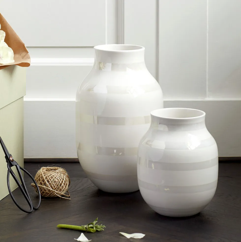 Kähler Vase Omaggio pearl Höhe 20 cm