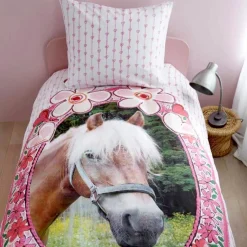 Kinderbettwäsche 135×200 cm Mädchen Pferd Beddinghouse Favorites