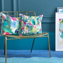 Kissen bunt Bluebellgray ROTHESAY 45×45 cm