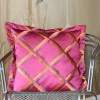 Kissen ENCORE port wine mit Stehsaum 50×50 cm