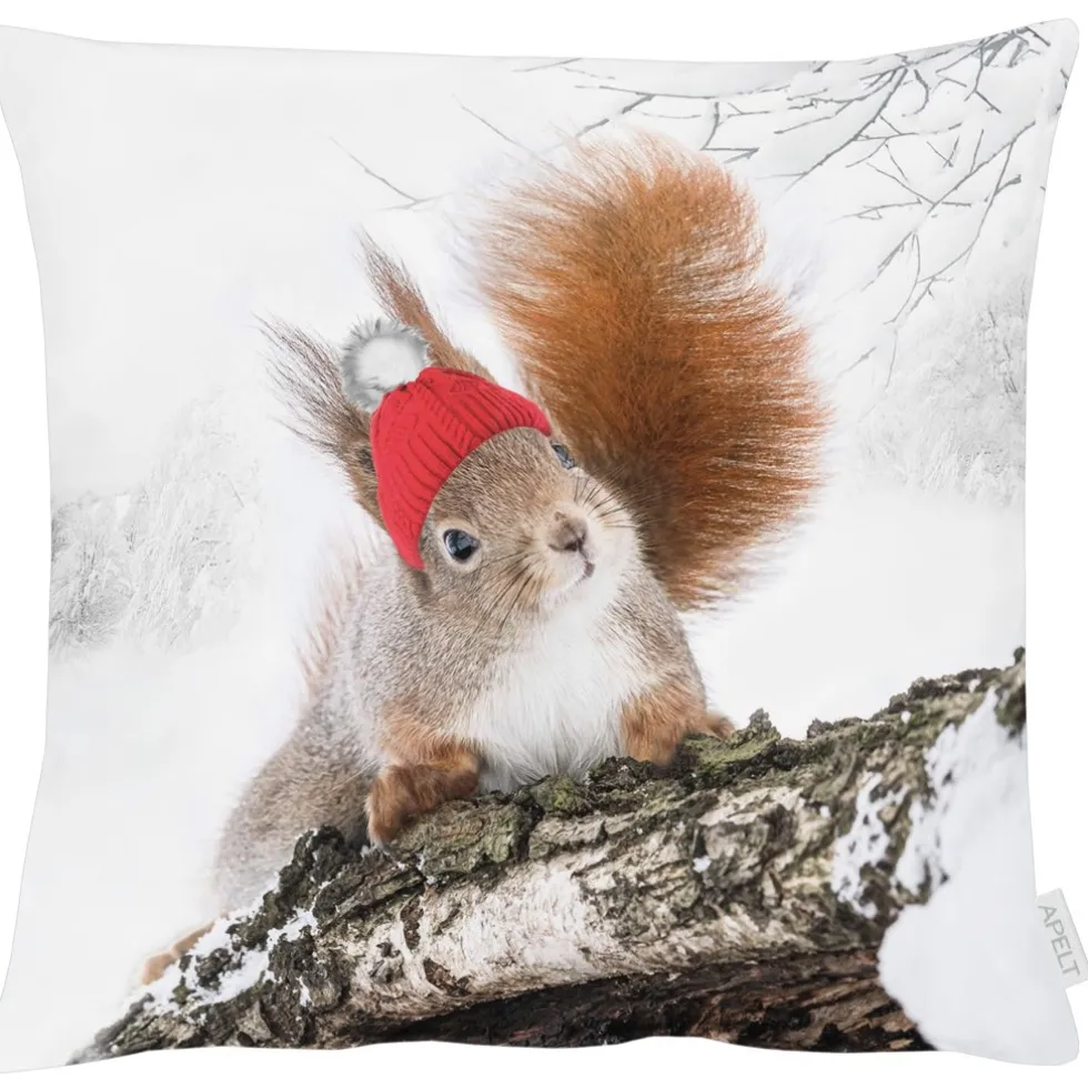 Kissenhülle von Apelt Winter 3702 Eichhörnchen 46×46 cm