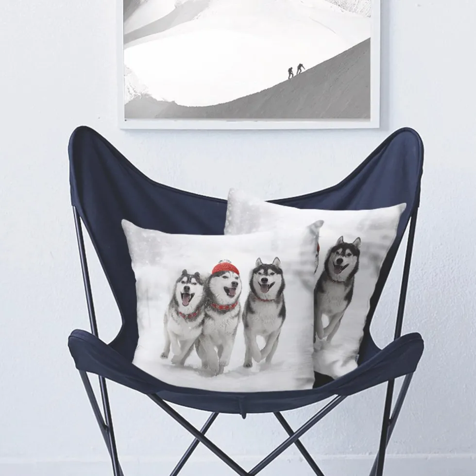 Kissenhülle von Apelt Winter 3701 Husky 46×46 cm