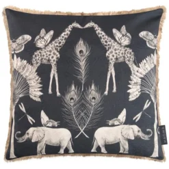 Kissen Magma 60×60 cm Namibia schwarz